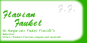 flavian faukel business card
